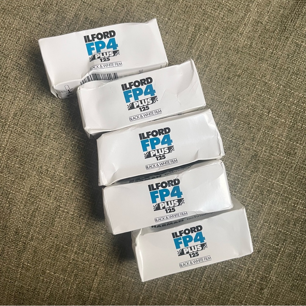 Ilford FP4 Plus 125 B&W Film (x5)